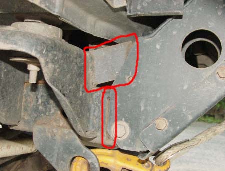 reinforced arb bull bar bracket