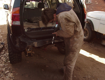 montero sport custom rear bumper