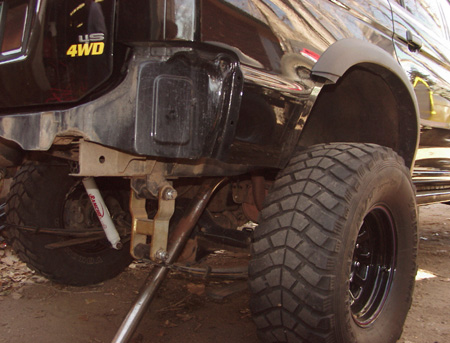 montero sport custom rear bumper