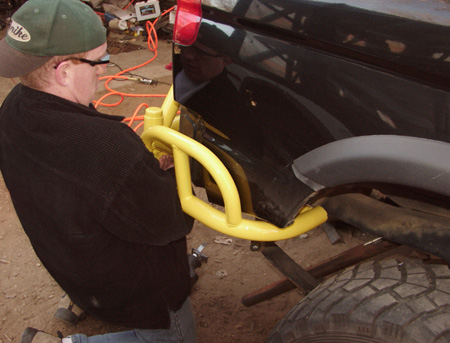 montero sport custom rear bumper