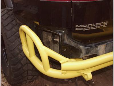 montero sport custom rear bumper
