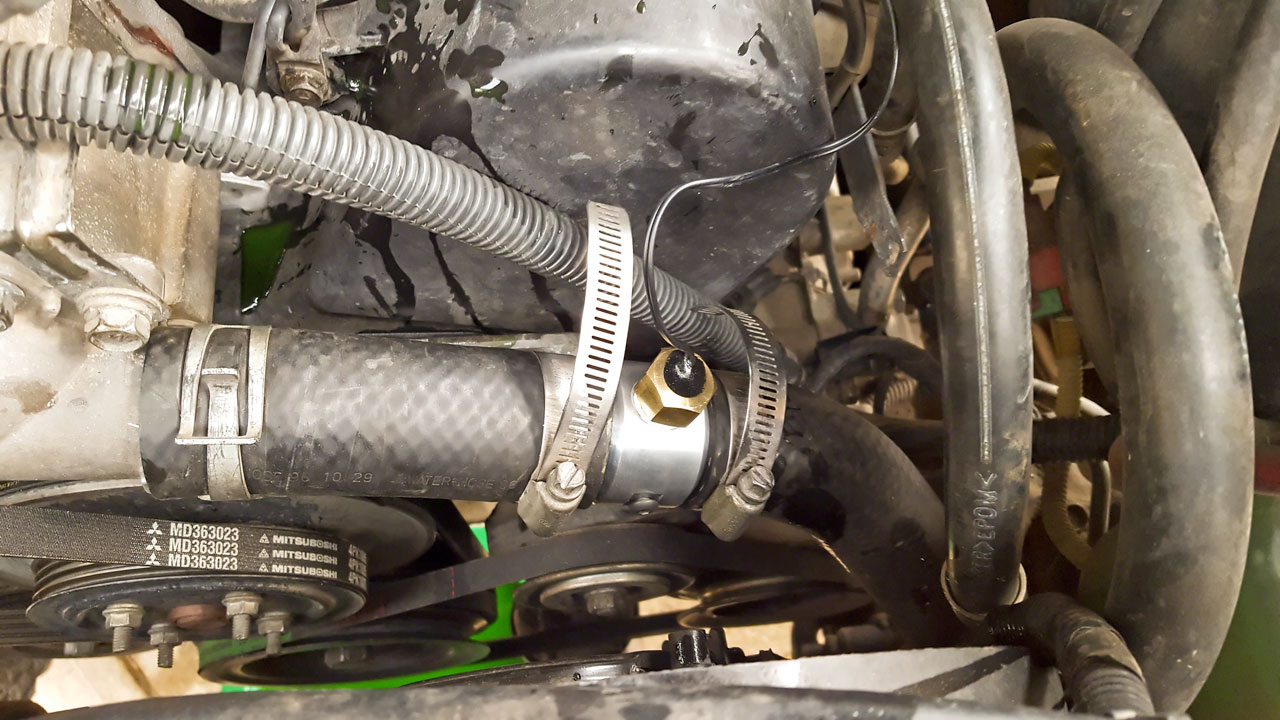 LCE Performance Coolant Manifold Installed